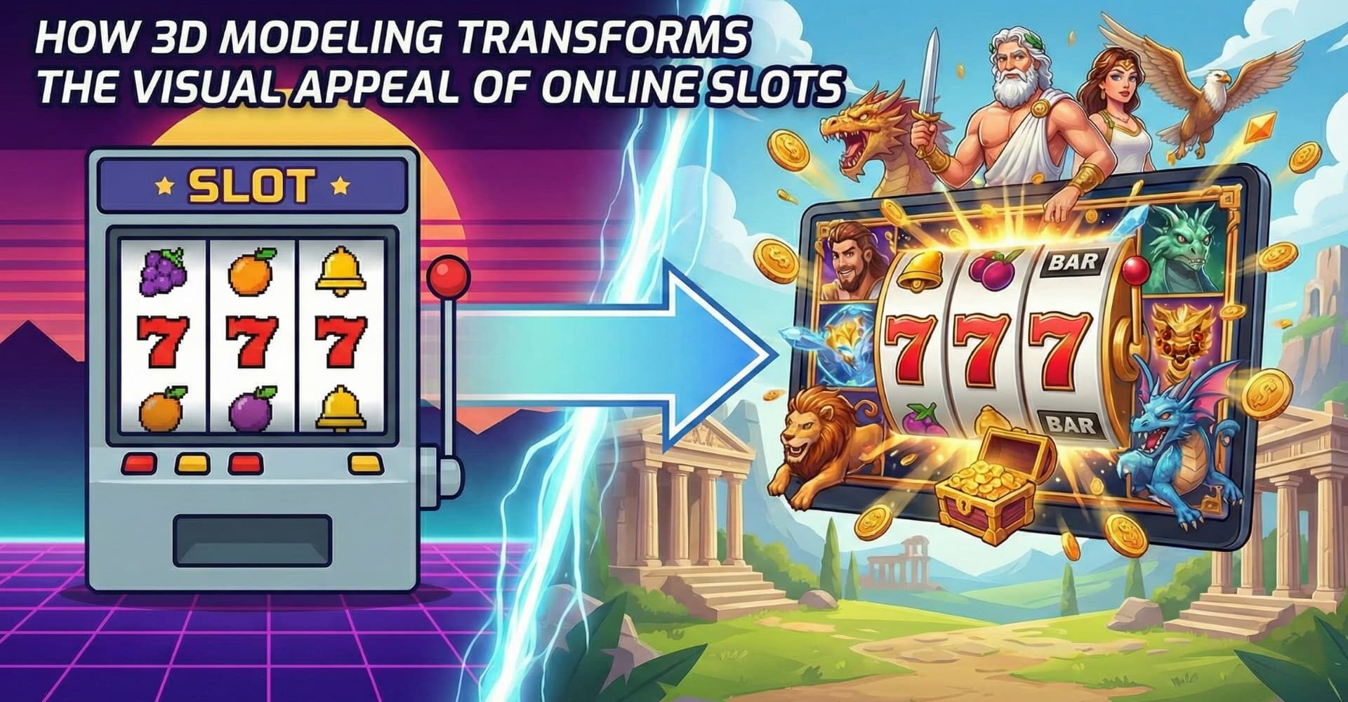 How 3D Modeling Transforms the Visual Appeal of Online Slots<strong></strong>